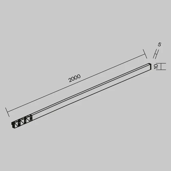 Трековый светильник Гибкий / Flex Levity 4000К 16Вт 2м Technical tr186-1-16w4k-b