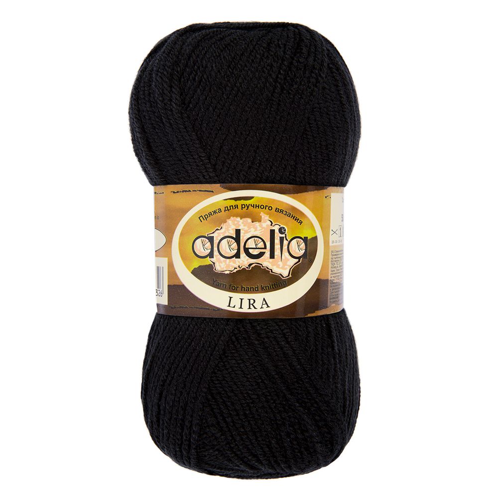 Пряжа Adelia Lira / уп.10 мот. по 50г, 200 м, 02 черный Пряжа Adelia Lira / уп.10 мот. по 50г, 200 м, 02 черный