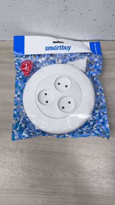 Удлинитель Smartbuy SBE-10-3-03-W 3 розетки 10А 2200W 3 м белый без заземления