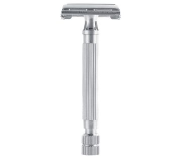 Т-образная бритва (станок) Erbe, цвет хром, ручка хром