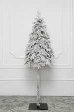 Заснеженная ель на ножке «Тароко» (Литая хвоя) 150 см / 1,5 м