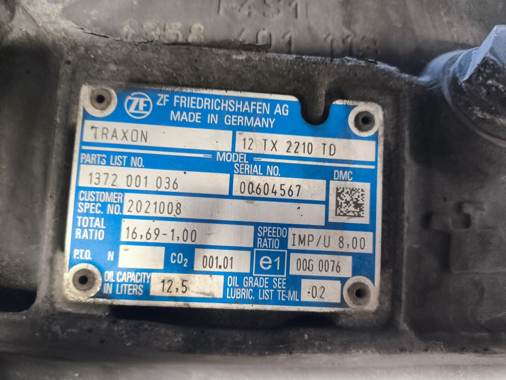 АКПП ZF 12TX2210TD TRAXON 2018г.