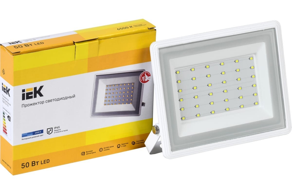 Прожектор LED СДО06-50 IP65 6500K белый IEK LPDO601-50-65-K01