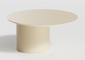 Столик Type D 80 см со смещенным основанием D 39 см (молочный)