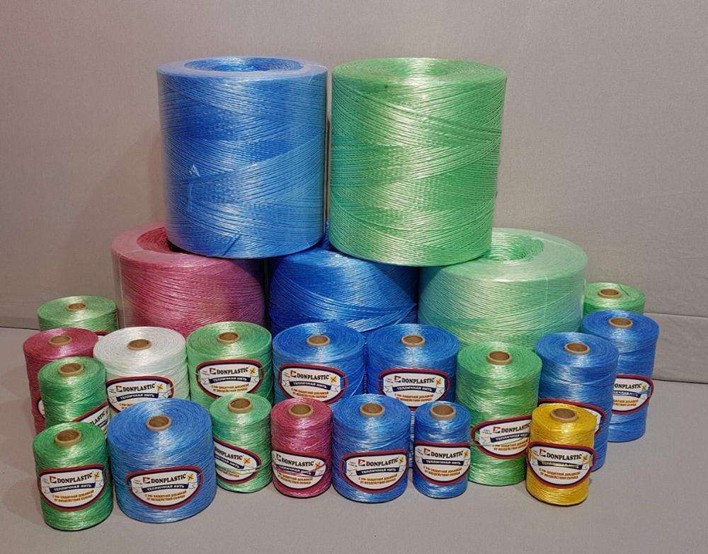 Тепличная нить "DONPLASTIC" цветная, 750текст 950 гр-1250 метров (24шт)