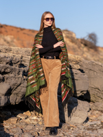 Шарф теплый с индейским орнаментом