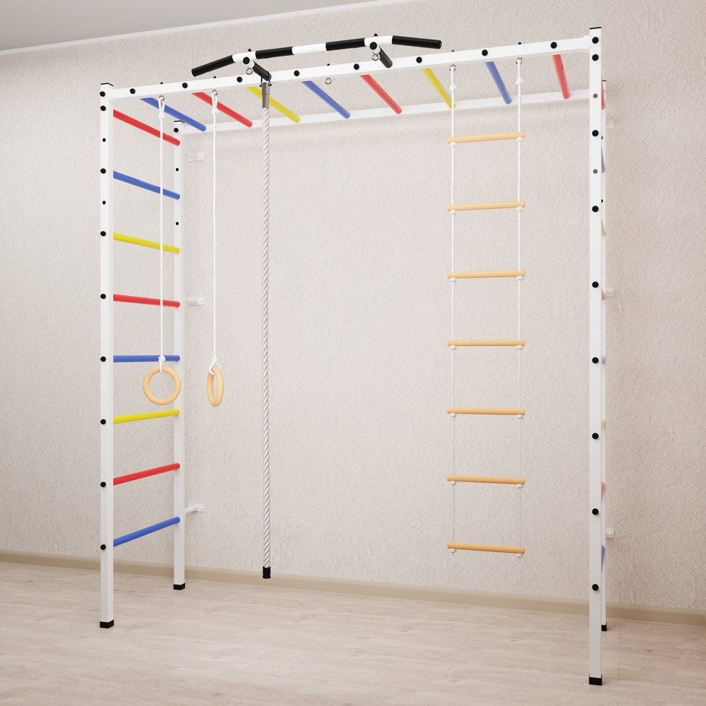 Спортивный комплекс Sv Sport П 401 (Турник/Канат/Kольца/Лестница)