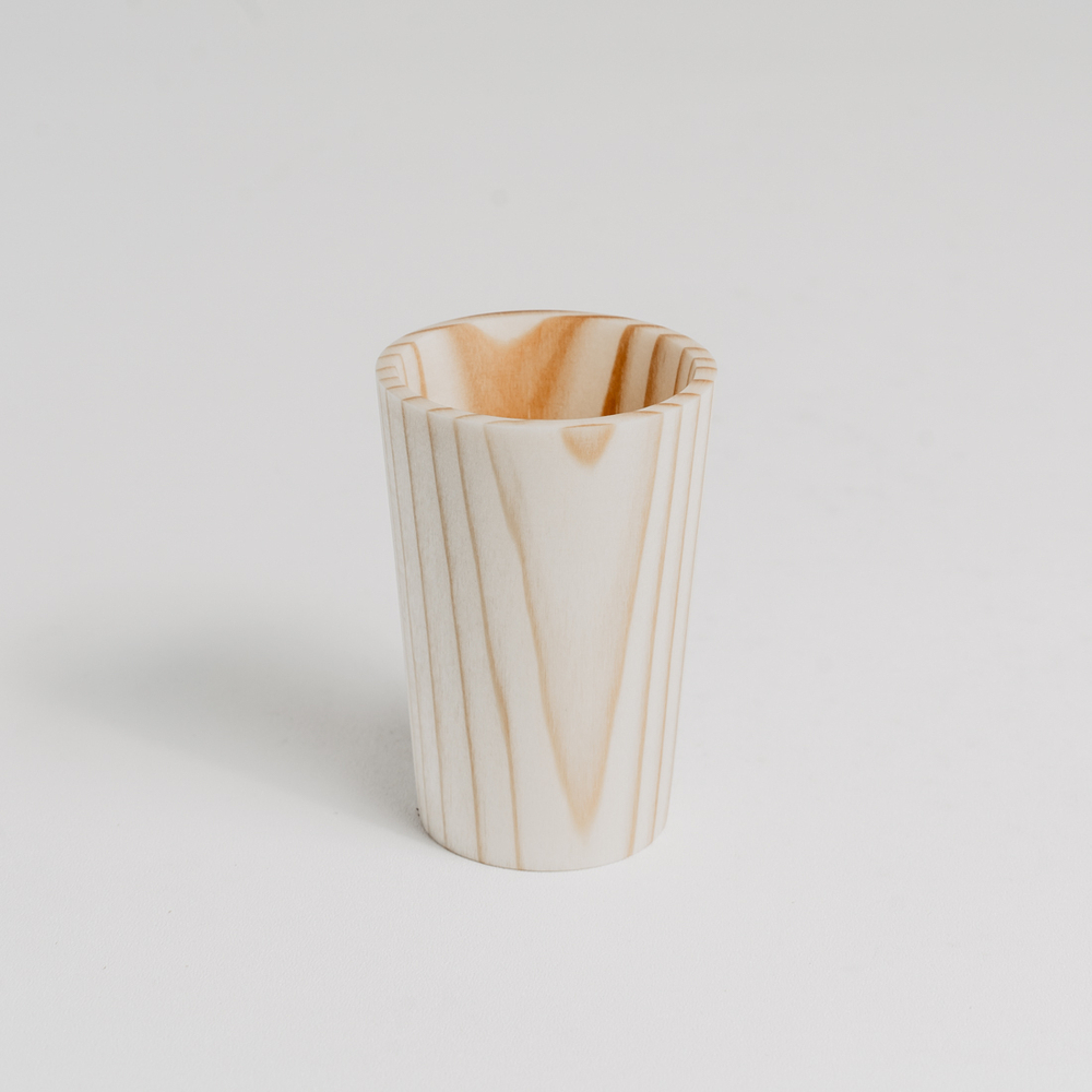 Набор деревянных рюмок 3 шт. из древесины пихты. R23