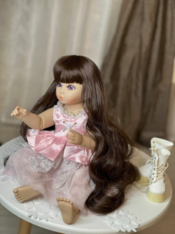 Кукла Реборн виниловая, шарнирная 45см в пакете (FA-442)