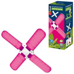 LED-P65-32W-SPSB-E27-FR-P4 PLP32WH Лампа светодиодная для растений. Форма P лепестковая. матовая. Спектр для рассады и цветения. Картон. ТМ Uniel