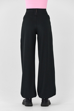 Брюки широкие с манжетами с карманами