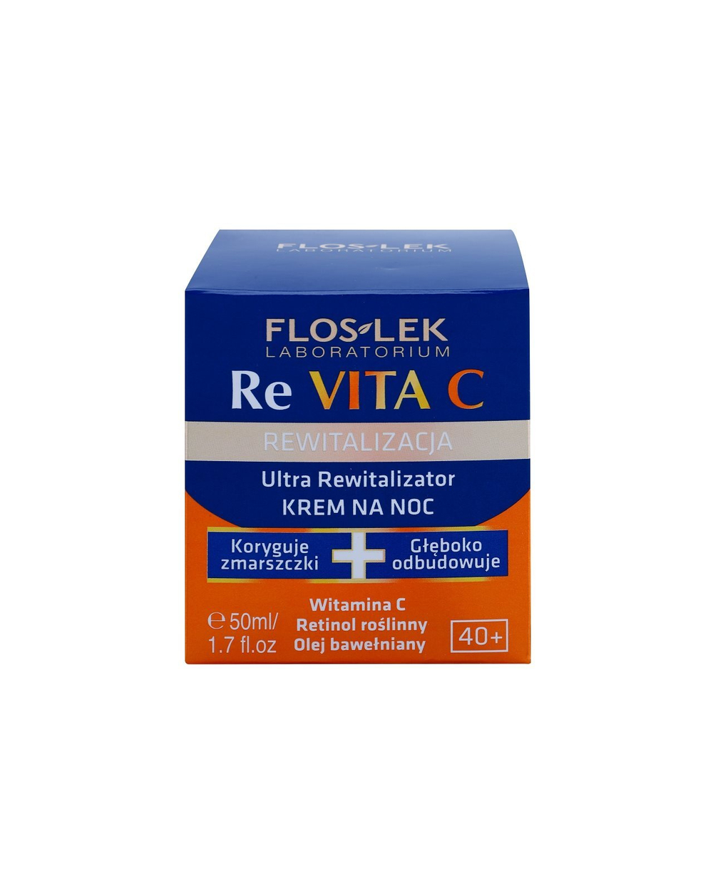 FlosLek Laboratorium Re Vita C 40+ - интенсивно восстанавливающий ночной крем /   50  ml  / GTIN 5905043000534