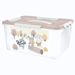 Ящик универсальный с декором 390х290х180мм, 15,3л (белый)