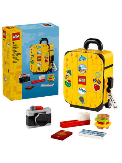 Конструктор Лего Креатор Жёлтый дорожный чемодан 40817 | LEGO Creator Yellow Travel Suitcase  184 детали 7+