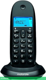 Радиотелефон DECT Motorola C1002CB+ черный (107C1002CB+)