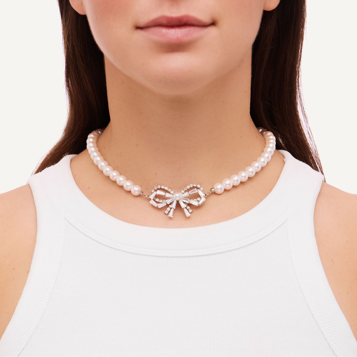 Колье Pearls and Bows Necklace