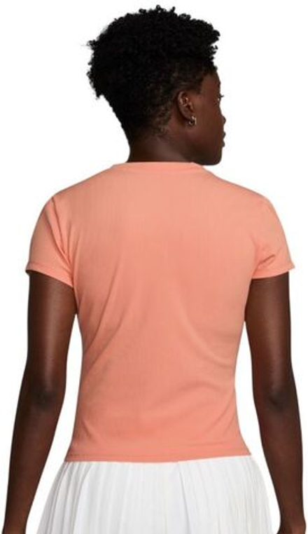Женская теннисная футболка Nike Court Advantage Dri-Fit Short-Sleeve Tennis - apricot agate/apricot agate