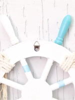 Декор для дома на стену "Штурвал" 34 см