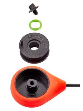 Удочка-балалайка зимняя Salmo SPORT 23см красная