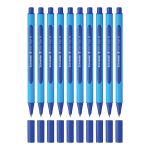 Набор Ручка шариковая Schneider Slider Edge M синяя, 1.0мм, трехгранный корпус, набор 10 штук