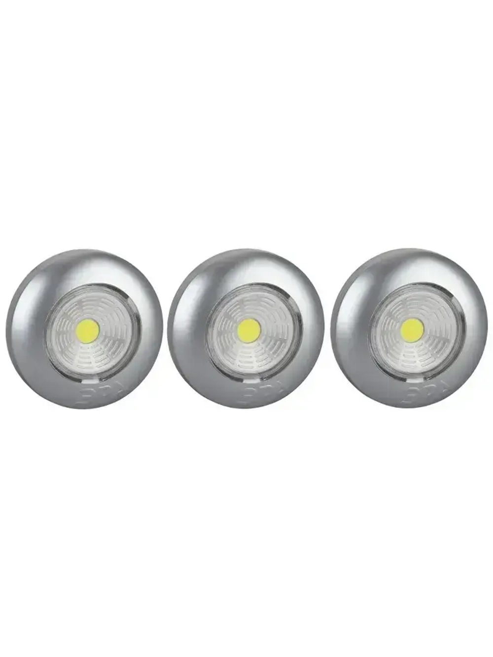 Фонарь светодиодный ЭРА SB-504 Аврора пушлайт мощный на липучке на батарейках, 3 штуки