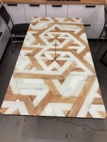 Стол разд стекло Миллер бабочка К-т ног №5 черный Царг.пояс 930 черный Ст-ца 3Д 5 ф/п (чер)