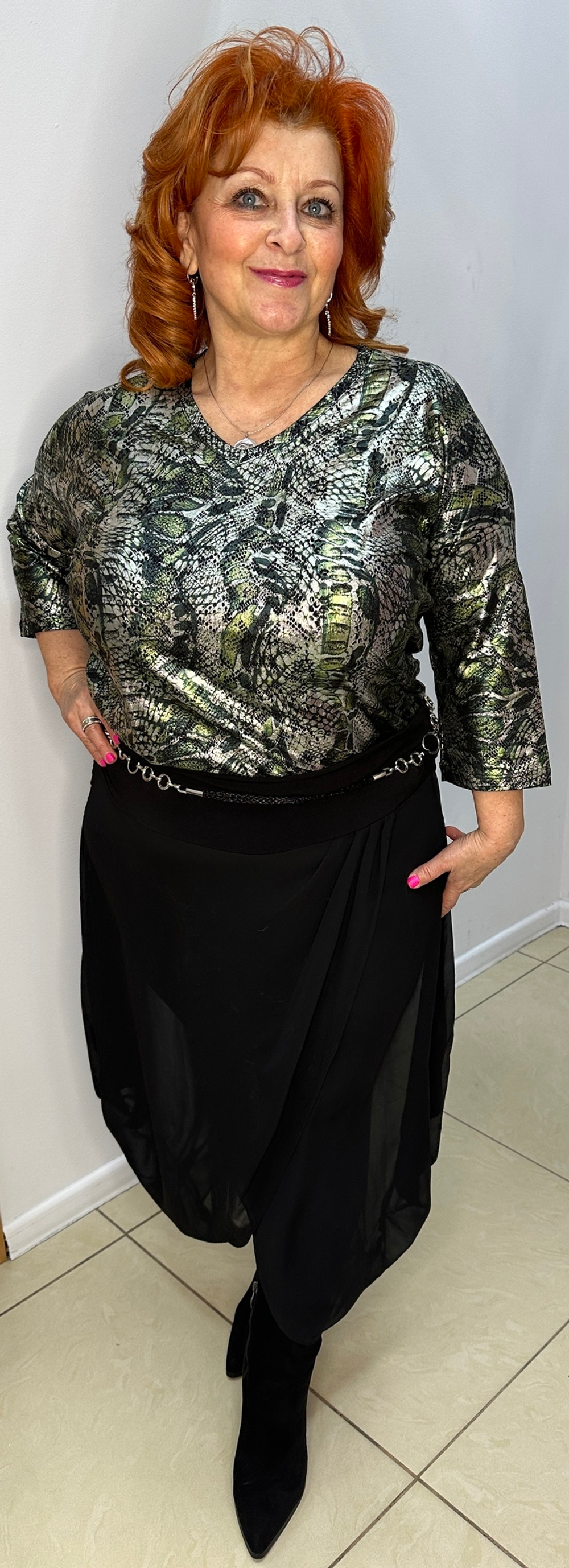 Брюки-юбка с ремешком