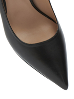 Женские кожаные туфли черные на платформе