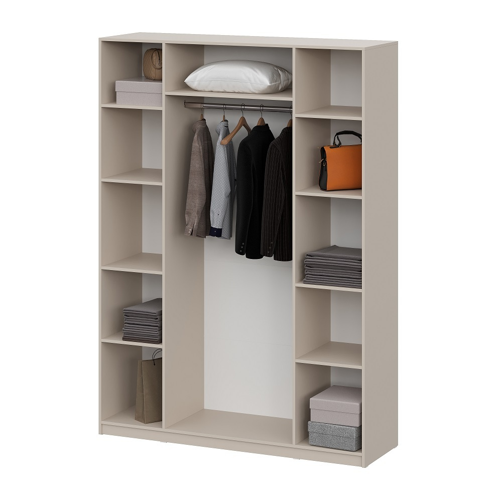 Шкаф распашной (9 полок + штанга) ШК 5 (1600), Меланж