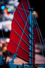 Сборная модель «Корабль c парусами Джонка» (EWA) - Деревянный конструктор, сборная механическая модель, судомоделизм, 3D пазл, сделай сам