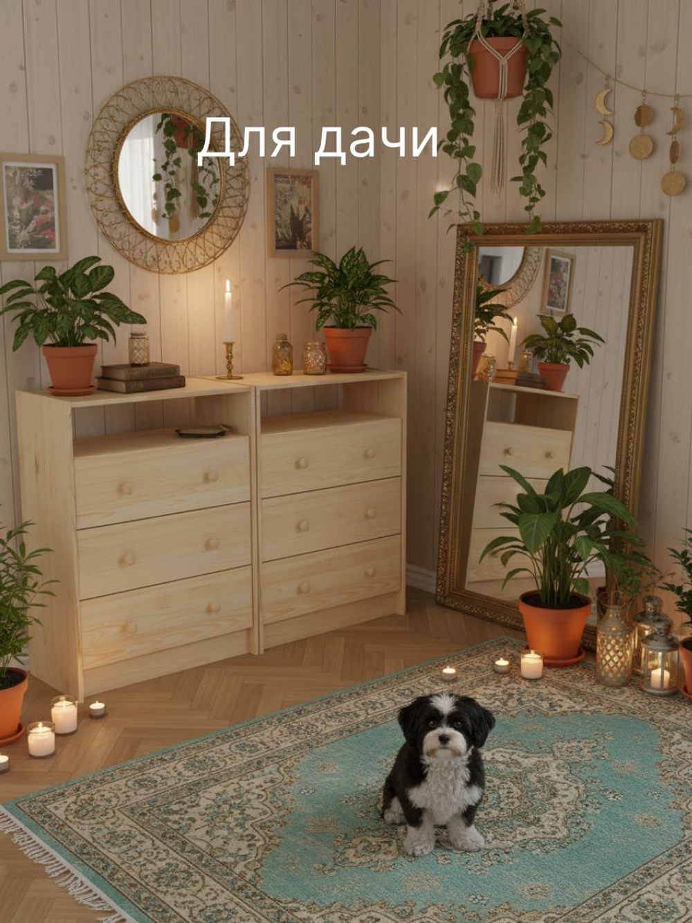 Комод, 62х30х83, Раст, с 3 ящиками, для одежды и для игрушек, для прихожей, из массива дерева, натуральный, IKEA