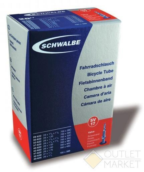 Камера Schwalbe 28 (28/47х622/635) SV17 50мм EK