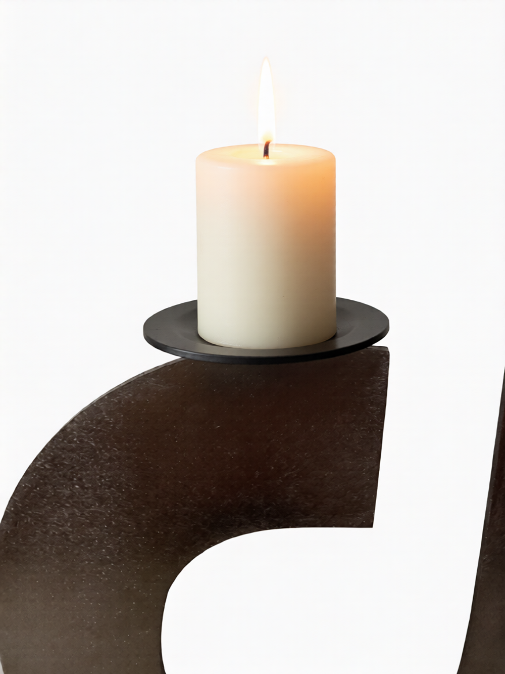 Подсвечник для свечей "Tik-Tok" (черный)