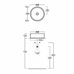 Раковина накладная SIMAS FORIU FO01bi 40