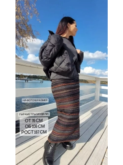 Юбка теплая длинная