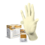 Перчатки латексные хирургические стерильные неопудренные анатомические Epic SG PF размер 7,5 50 пар