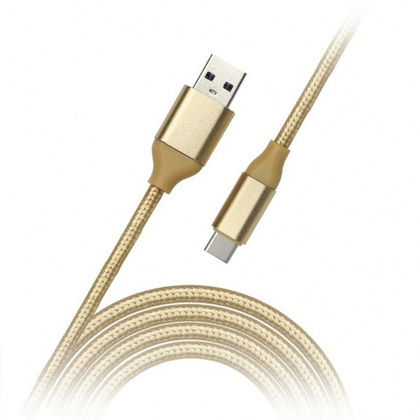 Кабель 1m USB/type-c 2.4A LS28C LDNIO gold