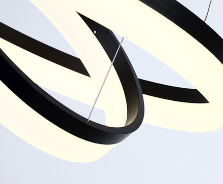 Pendant Led design lamp  Corona by SONNEMAN D60 (Black)