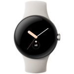 Умные часы Google Pixel Watch, Wi-Fi, «Полированный серебристый» корпус, ремешок цвета «Мел» (версия Global)