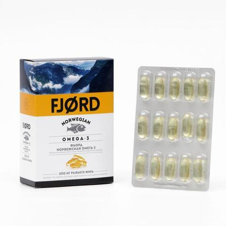 Норвежская Омега-3 FJORd=60 капсул, 87 г