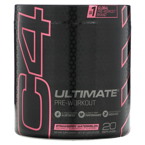 C4 / Cellucor, C4 Ultimate Pre-Workout Performance, предтренировочный комплекс, клубника и арбуз, 340 г (11,99 унции)