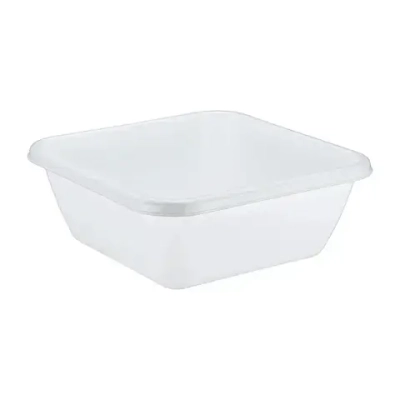 Таз квадратный 8л Белый