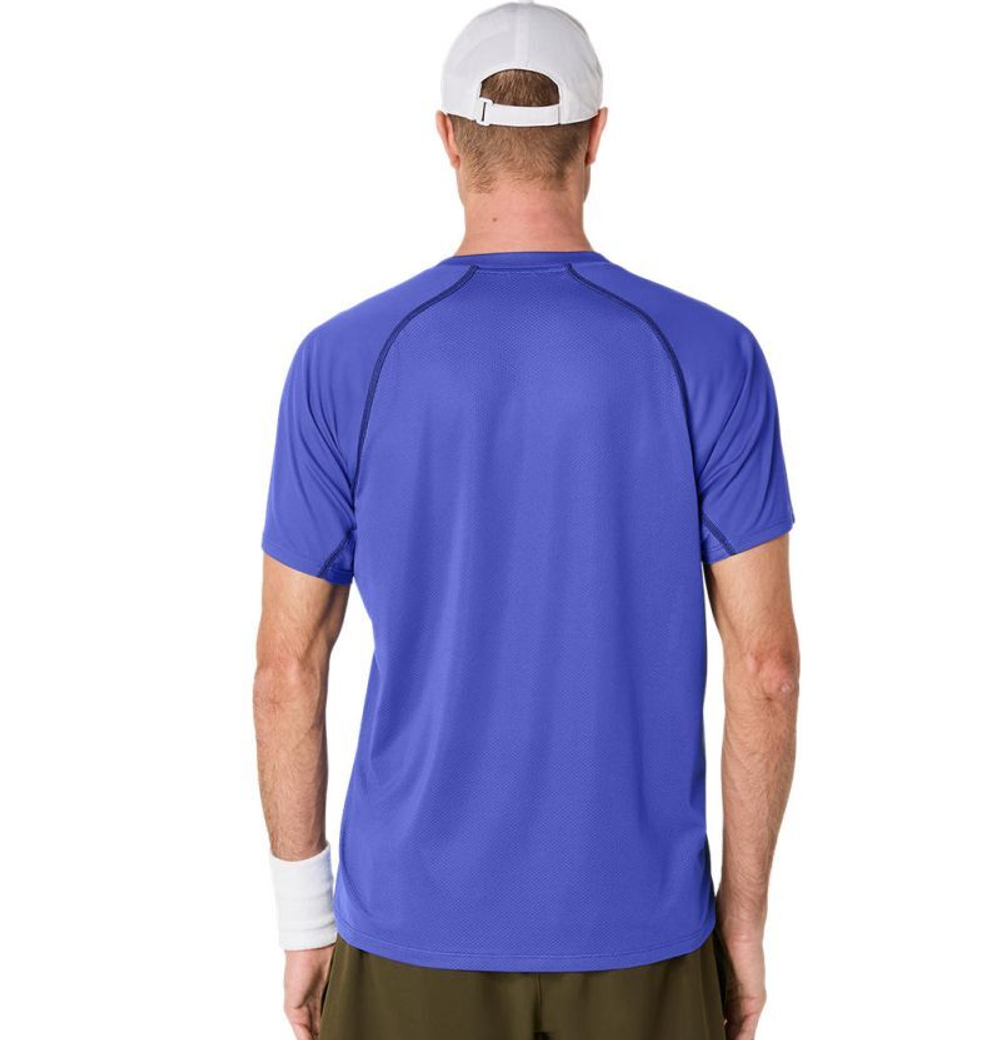 Мужская теннисная футболка Asics Match Actibreeze Short Sleeve - dark cobalt