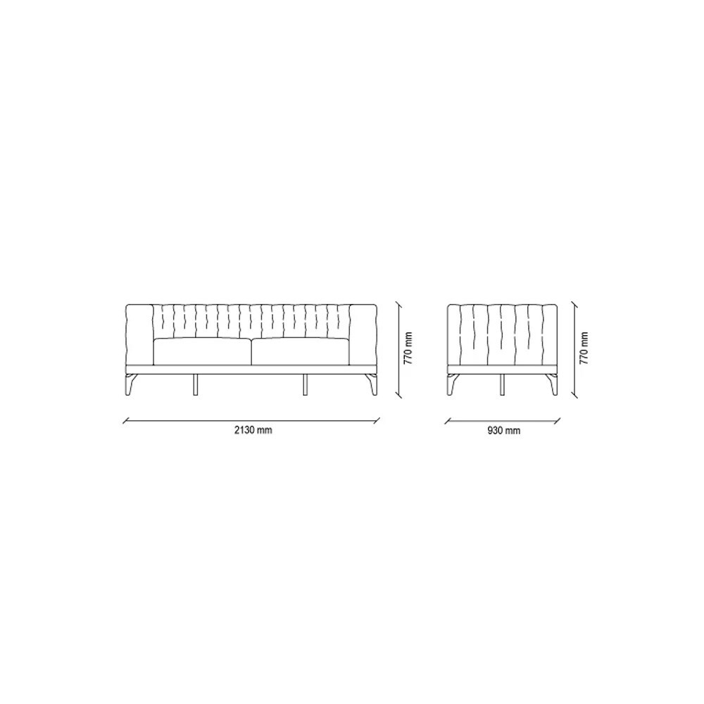 Диван двухместный ENZA HOME DORIAN EH51877