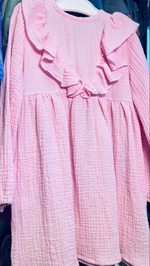 Платье с воланом из муслина