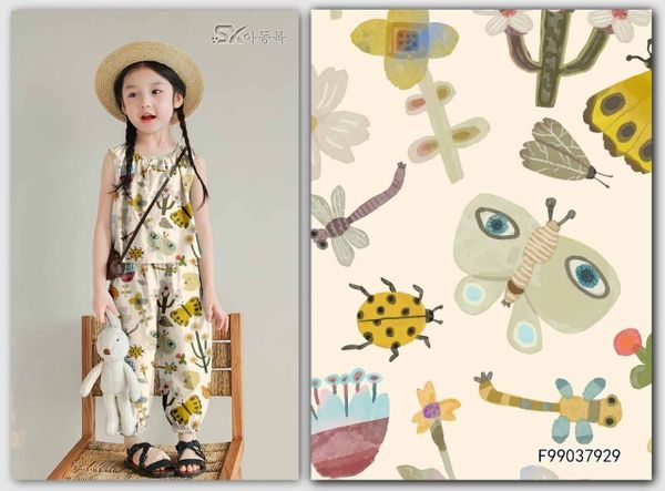 Предзаказ, ДЕТСКИЕ РИСУНКИ - НАСЕКОМЫЕ,  100% хлопок Handmade Fabrics 2