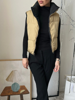 Утепленный жилет Bershka двухсторонний, XS
