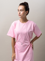 Колье "Cord Round" Pink