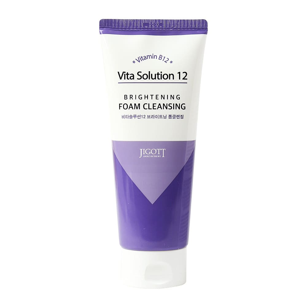[JIGOTT] Vita Solution 12 Brightening Foam Cleansing - Пенка для умывания СИЯНИЕ, 180 мл