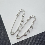 Броши булавки, сталь, 50мм, цена за набор 2 шт